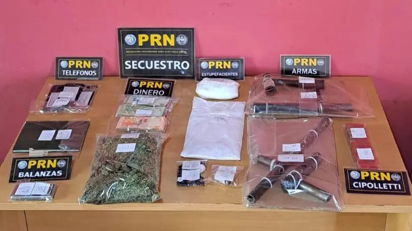 Policía de Río Negro desactivó 6 puntos de venta de droga en Alto Valle
